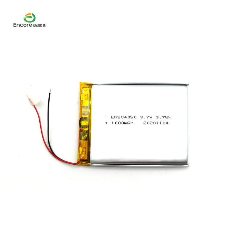 504050 3.7v 1000mah lipo JST connector lithium polymer pro machina permutationis portatilis cum UL